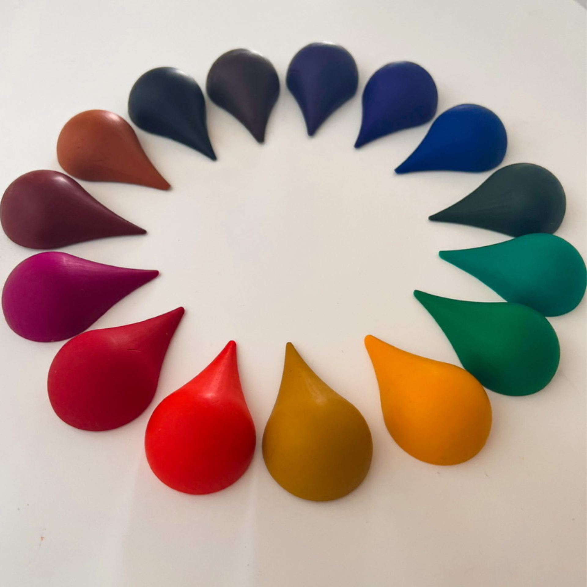 Dråpe 15 bivoks fargestifter