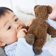 Mini teddybjørn - økologisk bomull