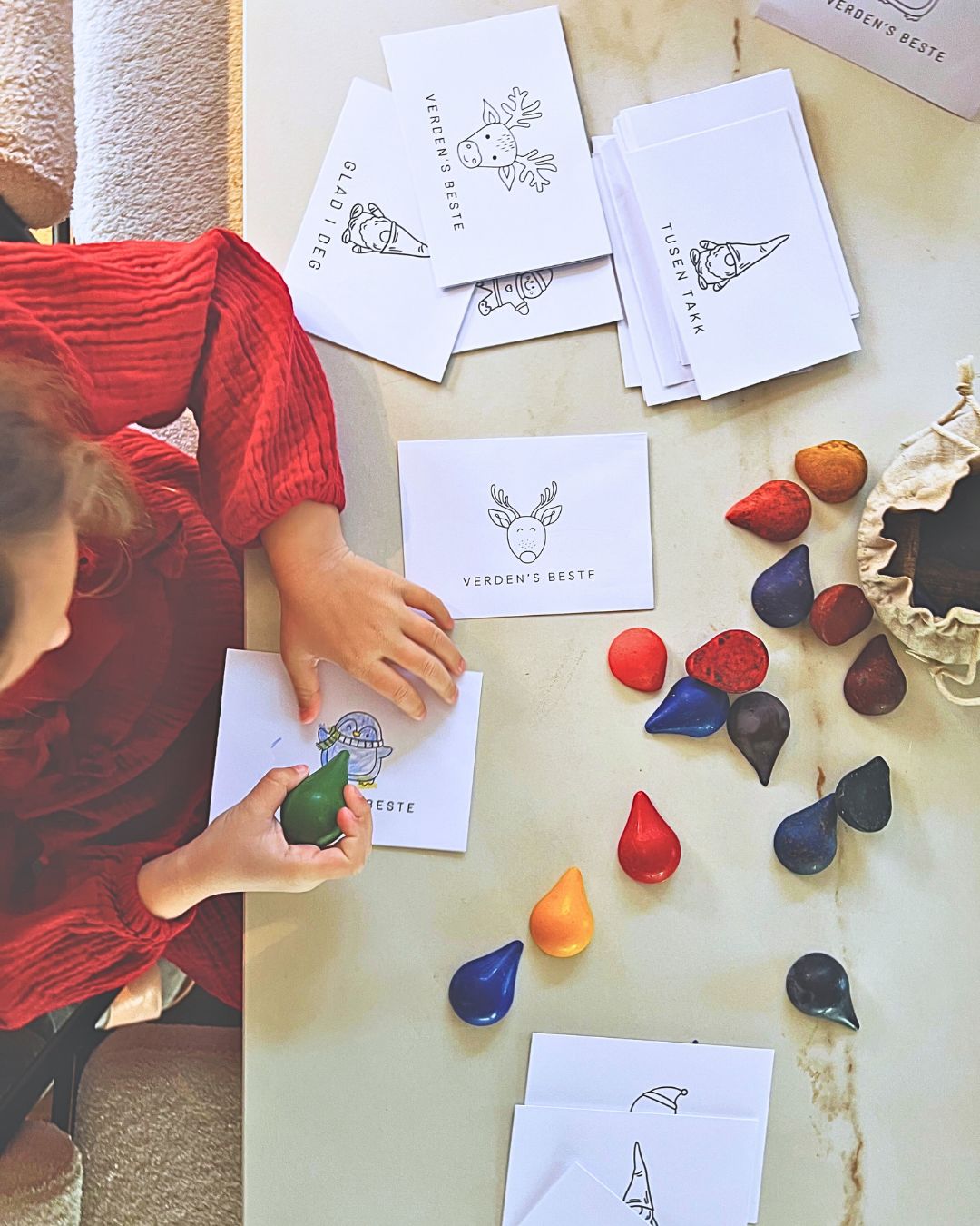 Dråpe 15 bivoks fargestifter