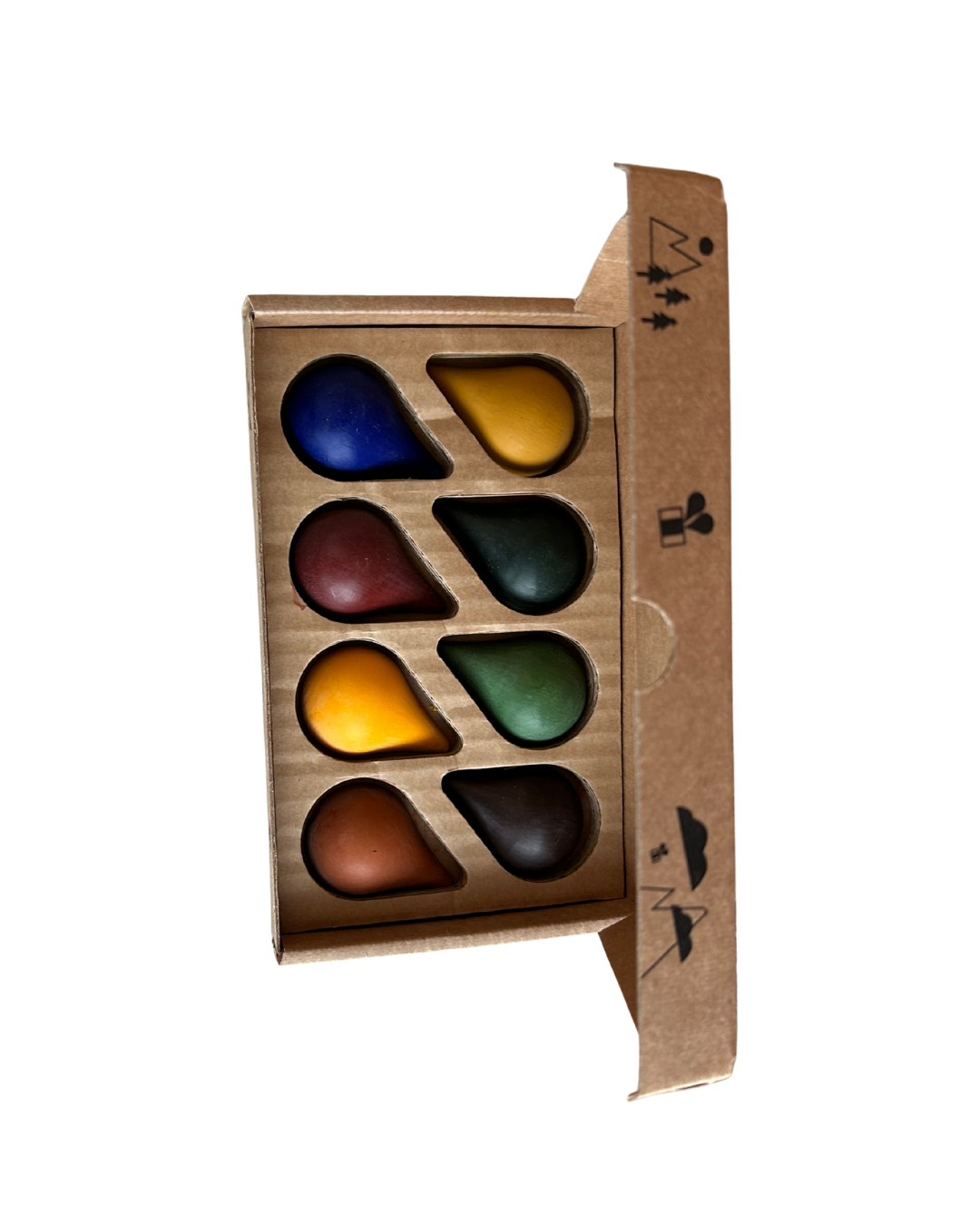 Jordsett 8 dråpe fargestifter